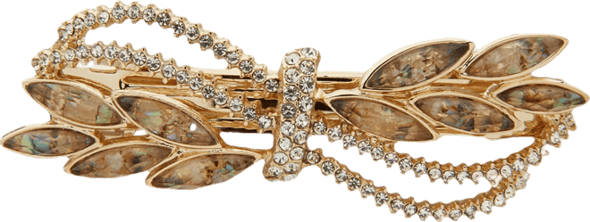 Glass and Abalone Stone Barrette