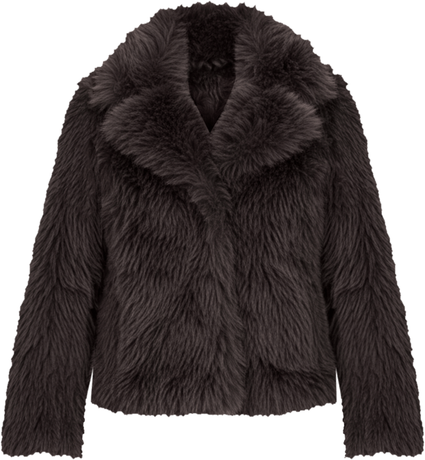 Women's Long Hair Faux Fur Jacket