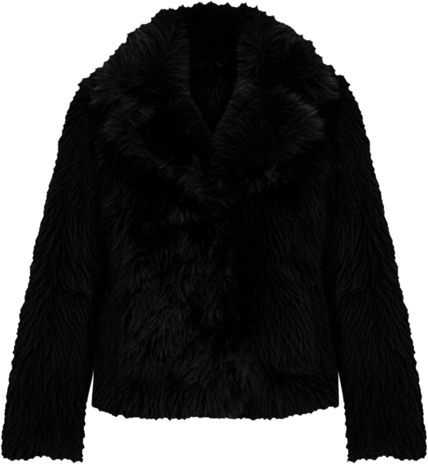Women's Long Hair Faux Fur Jacket