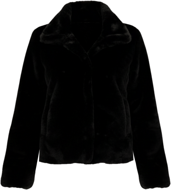 Women's Short Faux Fur Jacket