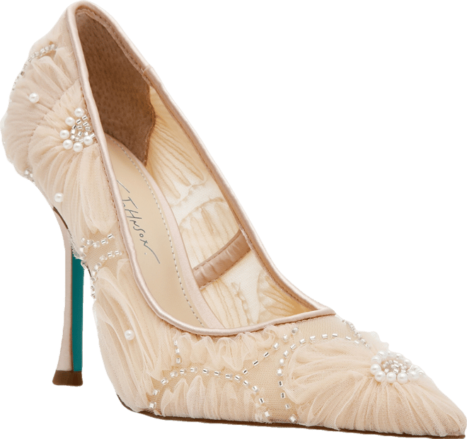 Women's Roxie Tulle Floral Applique Pumps