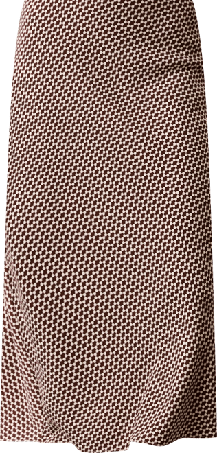 Women's Printed Midi Slip Skirt