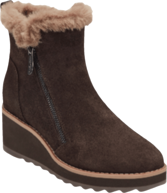 Women's Jane Round Toe Wedge Booties