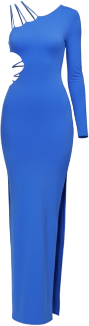 Women's Aurora One Shoulder Denim Maxi Dress