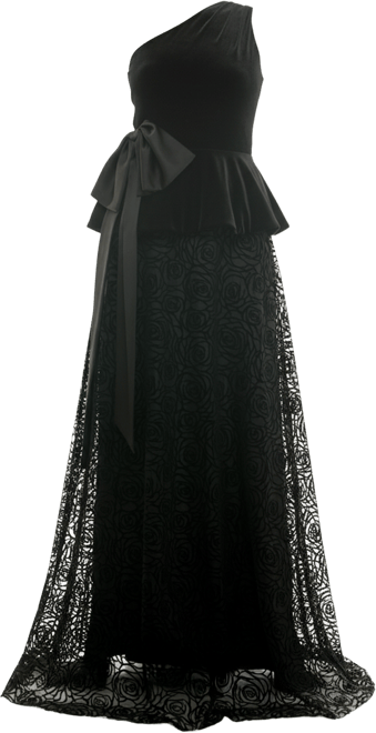 Women's One Shoulder Peplum Dress