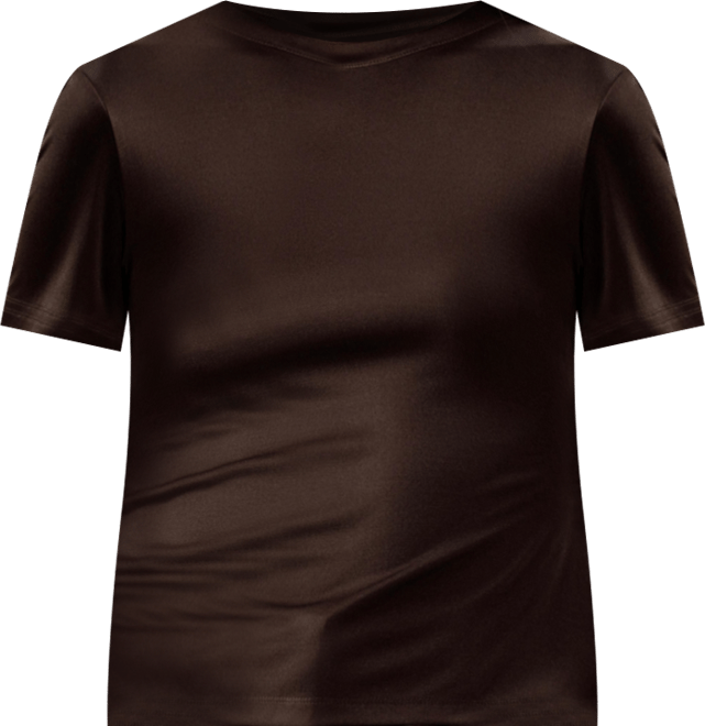 Women's Slim Fitted Silk Jersey Tee