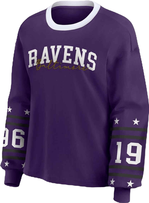 Women's Purple Baltimore Ravens Sport Long-Sleeve T-Shirt