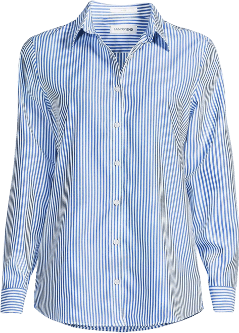 Women's No Iron Button Front Shirt