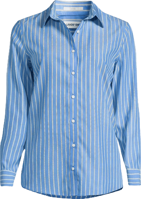 Women's No Iron Button Front Shirt