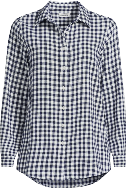 Women's Flannel Boyfriend Long Sleeve Shirt