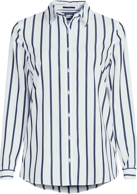 Women's No Iron Button Front Shirt