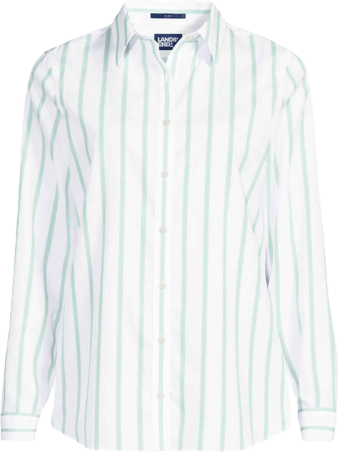 Women's No Iron Button Front Shirt