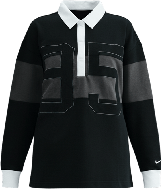 Nike Sportswear Polo de manga larga con gráfico para mujer