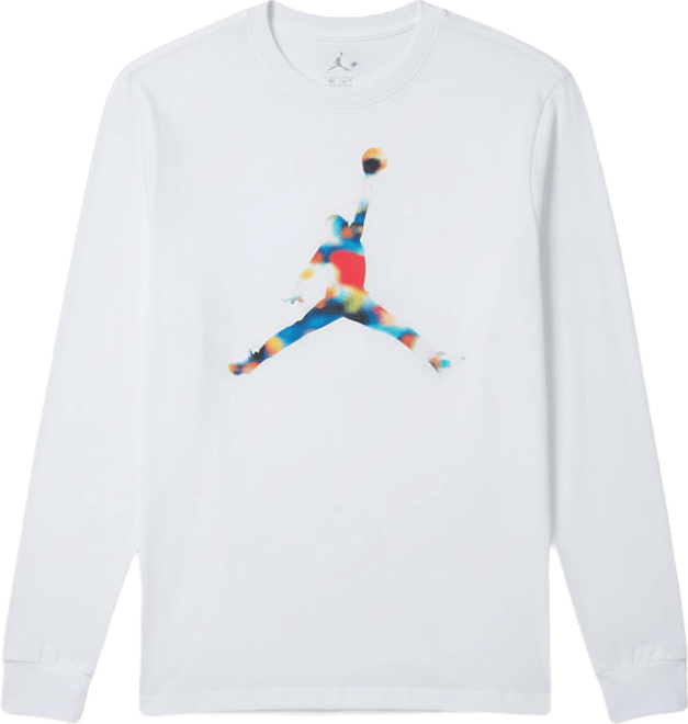 Jordan Flight Playera de cuello redondo de manga larga para hombre