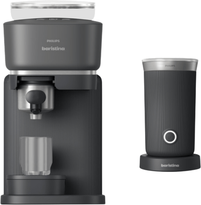 Baristina Automatic Espresso Machine and Milk Frother Bundle
