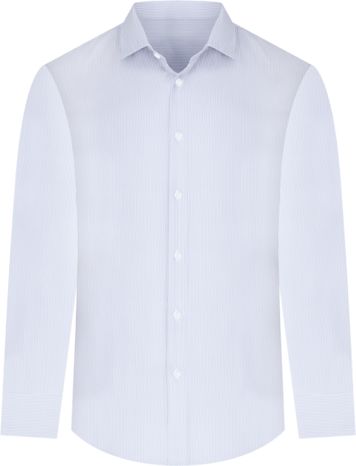 Men's Long Sleeve 4-Way Stripe Dress Shirt