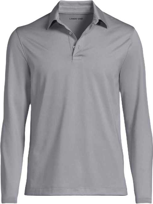 School Uniform Men's Rapid Dry Long Sleeve Modern Fit Polo