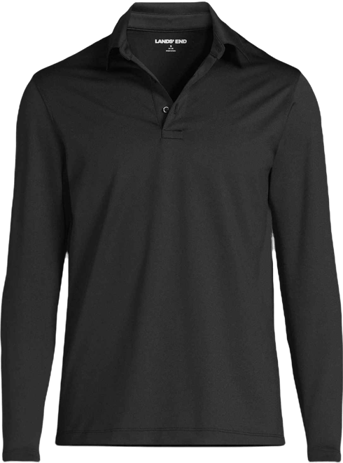School Uniform Men's Rapid Dry Long Sleeve Modern Fit Polo