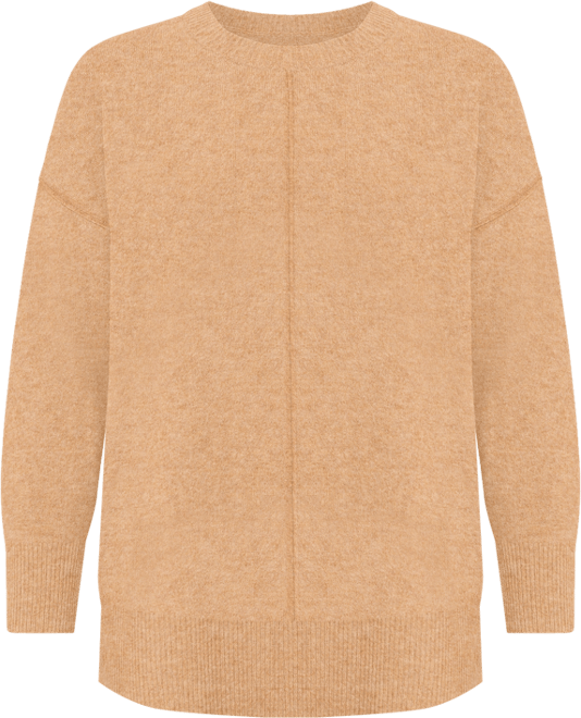 Vince Camuto Plus Size Cozy Crewneck Long-Sleeve Extend-Shoulder Sweater