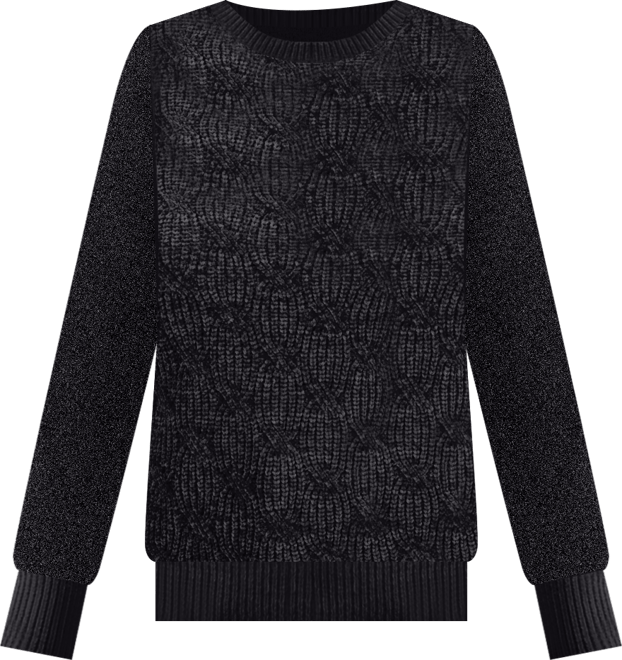 Women's Chenille Crewneck Cable-Knit Sweater, Macy's Exclusive