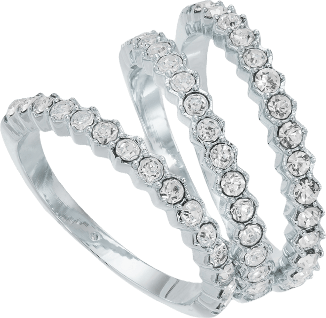 3-Pc. Set Pave Band Rings, Macy's Exclusive