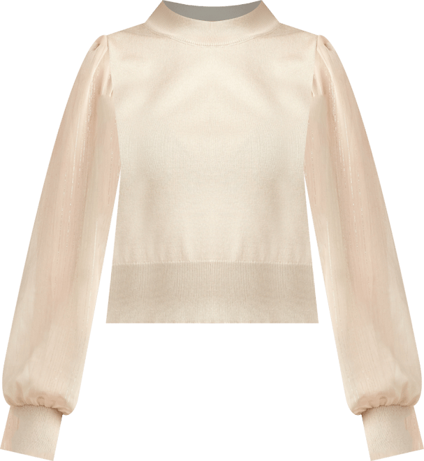 Juniors' Mock Neck Long Sleeve Sweater