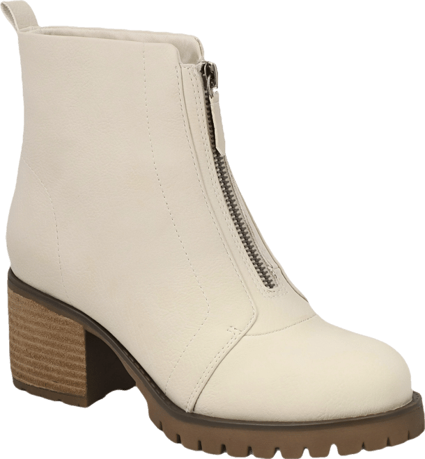 Women's Fabiola Front Zip Stacked Heel Ankle Booties