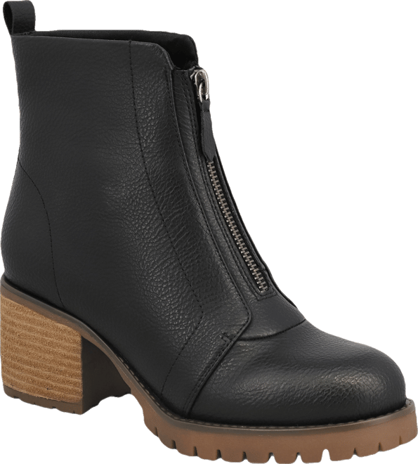 Women's Fabiola Front Zip Stacked Heel Ankle Booties