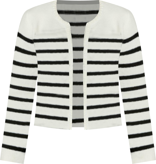 Women's Braided Stripe Cardigan