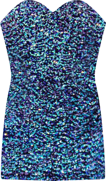 Women's Sequin Strapless Corset Mini Dress