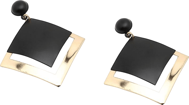 Women's Contrast Drop Earrings