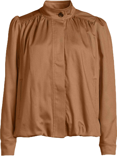 Women's Drapey Twill Bubble Hem Jacket