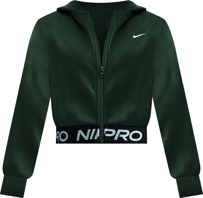 Nike Pro Fleece Big Kids' (Girls') Dri-FIT Full-Zip Hoodie
