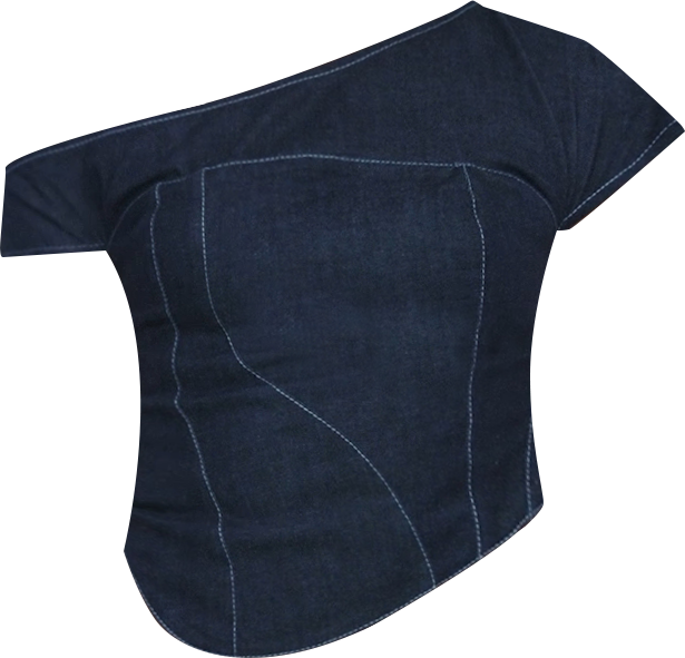 Women's Vonk Crop Denim Top