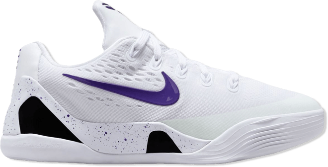 Nike Kobe 9 ジュニアバスケットシューズ ホワイト/コートパープル Nike Kobe 9 Elite Low EM Protro White Court Purple Basketball