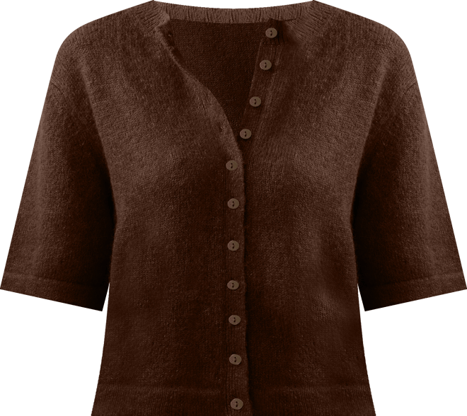 Apres Alpaca Cardigan - Walnut Brown | Faherty Brand