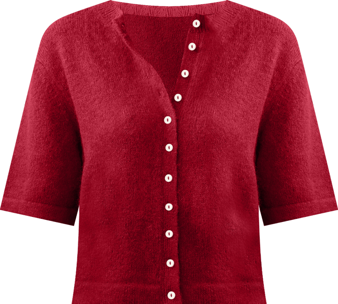 Apres Alpaca Cardigan - Wine Rust | Faherty Brand