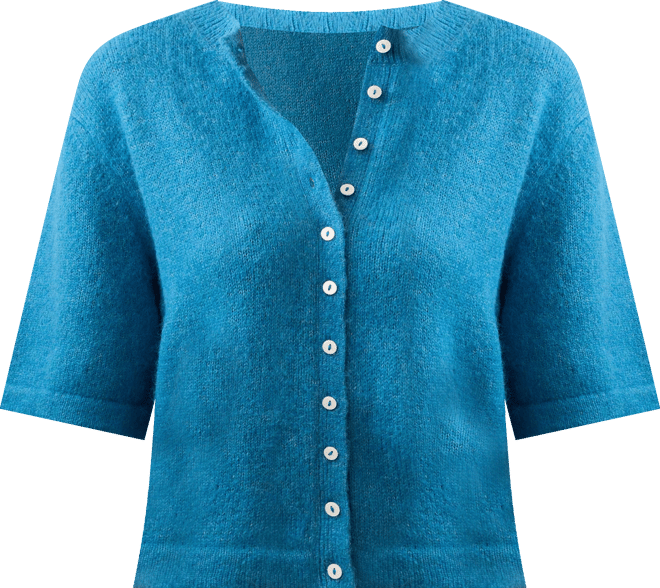 Apres Alpaca Cardigan - Blue Lights | Faherty Brand