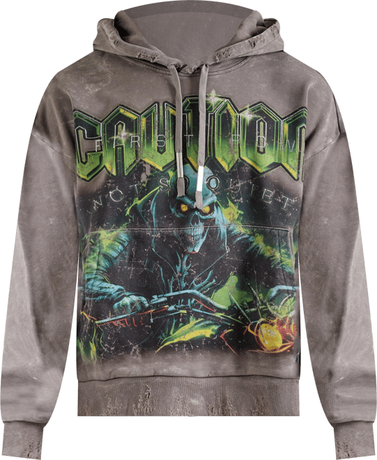 First Row Caution Fleece Hoodie