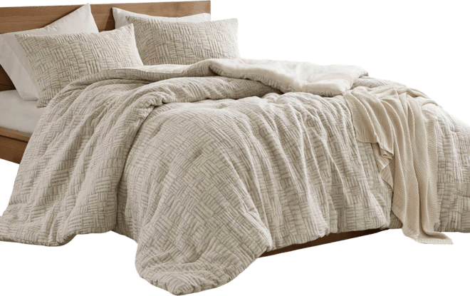 Harper Oversized Matelasse 3-Pc. Comforter Set, Full/Queen