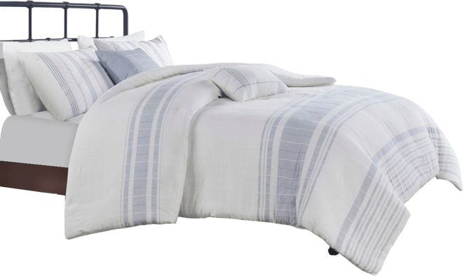 Morgan Jaquard 5-Pc. Duvet Cover Set, King/Cal King