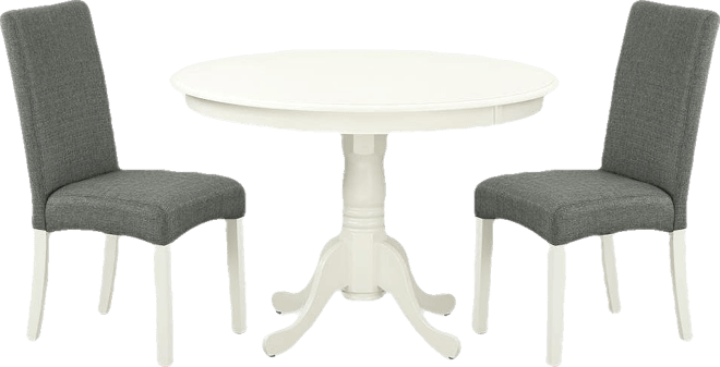 Dining Room Set Linen White