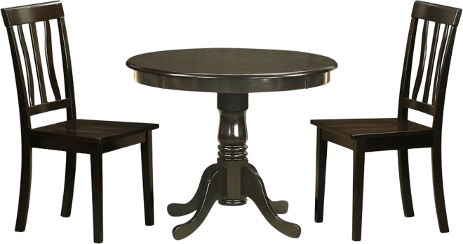 3 Pc Kitchen Table set-breakfast nook with 2 Dining Chairs