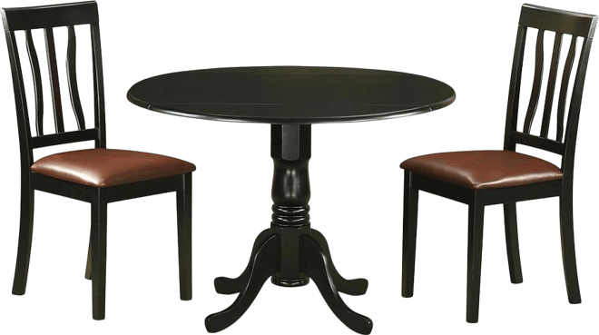 3 Pc Dining room set for 2-Dining Table and 2 Dining Chairs