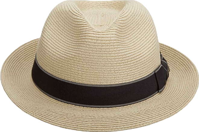 Men's Fine Paper Braid Fedora Hat