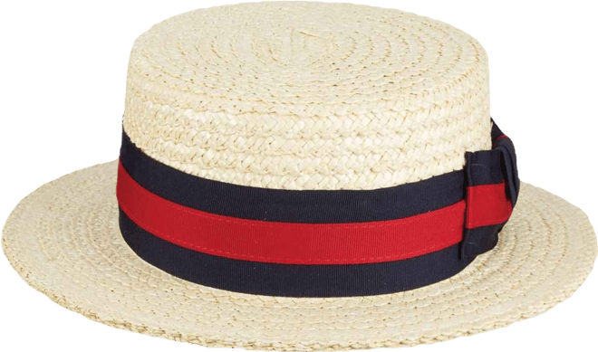 Men's Straw Boater Hat
