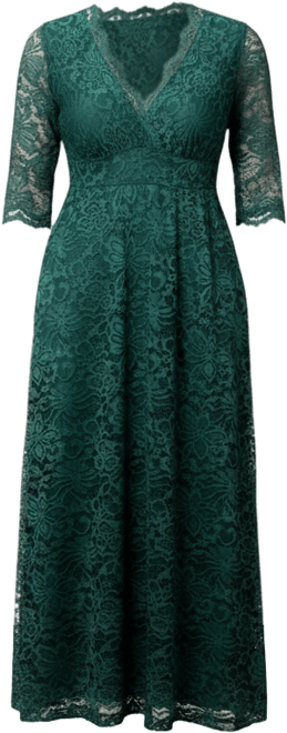 Women's Plus Size Maria Lace Evening Gown