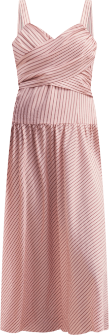 Women's Striped Wrap Dress