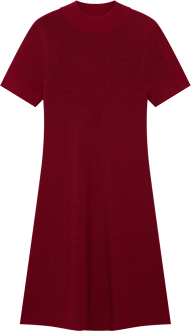 Women's Perkins-Neck Knitted Dress