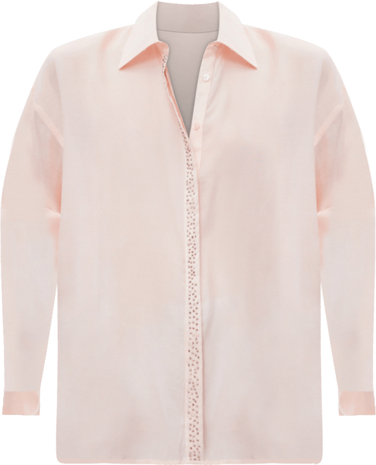 Women's Rhinestones Detail Modal Shirt